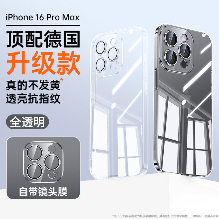 16, 16 Pro, 16 Plus, 16 Pro Max – Transparent Clear Silicone iPhone Case