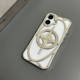 Art Deco Silver Star Hollow Cross Stitched MagSafe Phonev Plus/Pro/Max – iPhone 16, iPhone 15, iPhone 14, iPhone 13, iPhone 12