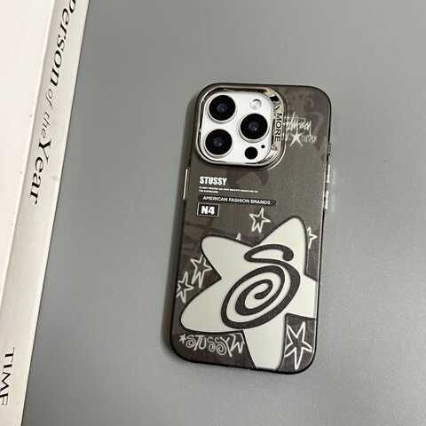 Stüssy Sport Graphic Blue Gray White iPhone Case