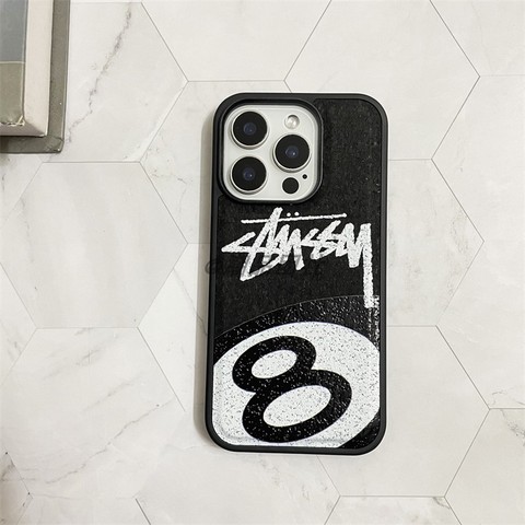 Stussy 8-Ball & Cork Wood iPhone Case