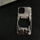 Silver Metallic Wolf Fangs Punk Style Phone Case for iPhone 17, 16, 15, 14, 13 and 12