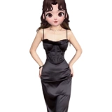 Элитное вечернее платье, черная юбка, облегающий крой