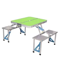 Зеленый табличный стол