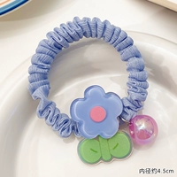 2#синий цветочный веревка для волос