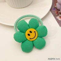 14#зеленый смайлик цветочные цветы веревка для волос