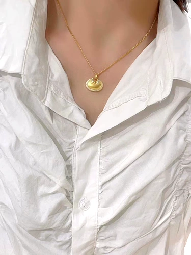 Золотая подвеска, ожерелье, инкрустация камня, слиток