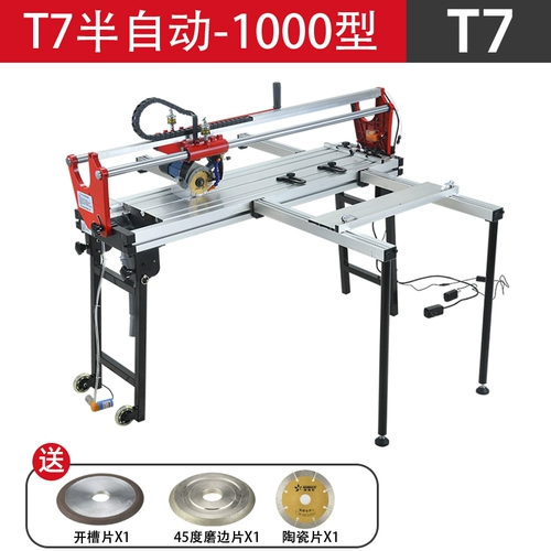 Крупная многофункциональная электрическая настольная режущая машина полная автоматическая плитка плитка плитка разрезание 45 градусов.