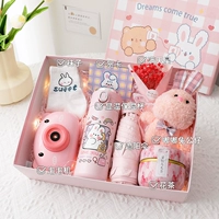 Стакан, машина для пузырьков, ароматизированный чай, зонтик, носки, подарочная коробка