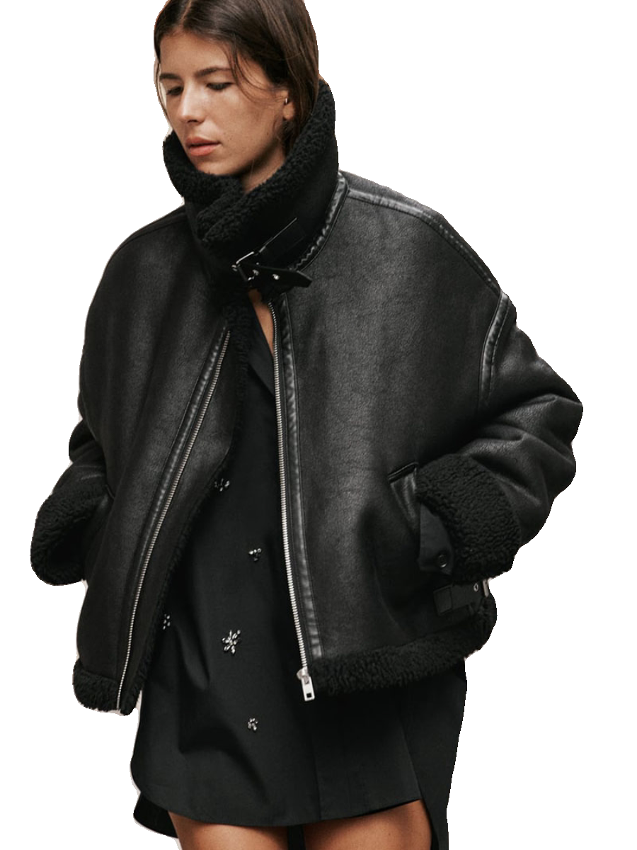 Пальто-одеяло демисезонное черное двустороннее пуховик Zara