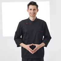 Черный топ с длинными рукавами