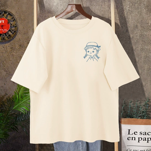 Tide, хлопковая футболка с коротким рукавом, летняя одежда, летняя парная одежда для влюбленных, 2021 года, оверсайз, популярно в интернете