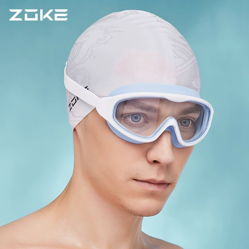 Zoke диаграмма Big Rame Swim Mirror 2023 Новый водонепроницаемый туман HD Комфортный плавание