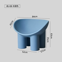 Серо -голубая взрослая версия