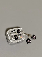 Airpods Pro-та же самая подвеска+пера пряжа-две черные кошки