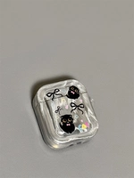 Airpods 1/2 поколения [одиночная оболочка] Yulu Plating-Two Black Cats