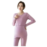 Пижама, термобелье, флисовые удерживающие тепло демисезонные послеродовые штаны для кормящих грудью для беременных