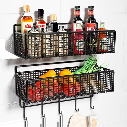 Положите чесночный имбирь, кухня для хранения чеснока, настенная стена с стеной на стене.