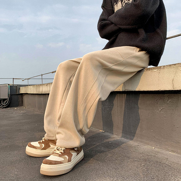 Ретро японские сексуальные трендовые штаны, свободный прямой крой