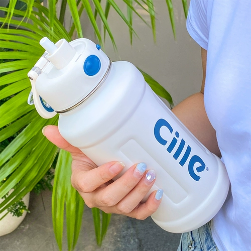 Вместительный и большой стакан, чайная чашка подходит для мужчин и женщин, высококачественная портативная спортивная трубочка из нержавеющей стали для школьников со стаканом