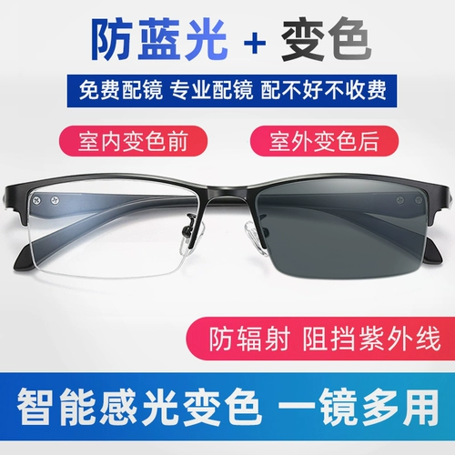 Трехнепроницаемые цвета -резистентные миопические очки мужской анти -лезвие.