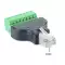 rj45 đầu nối không hàn 8pin kết nối pha lê mạng cáp kết nối bộ chuyển đổi thiết bị đầu cuối dây nguồn 8C adapter 