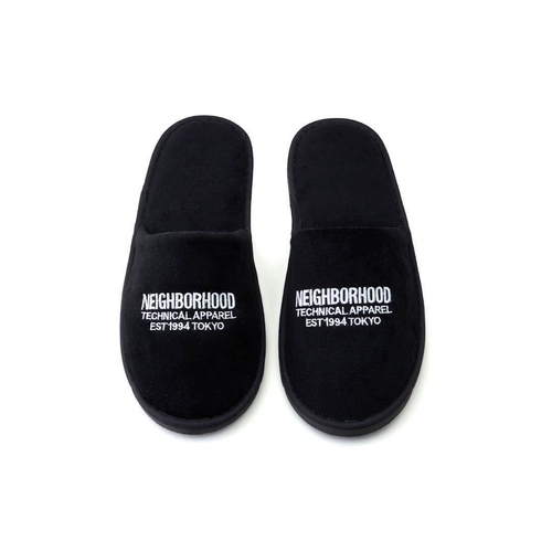 Spot Neighborhood NBHD TIDE Casual Home и Velvet Boider Men and Women Hettk Slipper