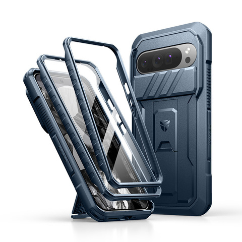 Dexnor Kickstand Camera Lens Protection Multifunctional 3 Layer Drop Resistant Heavy Duty 9, 9 Pro, 9 Pro XL Google Pixel