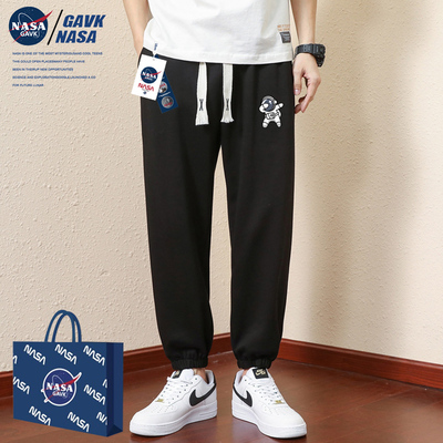 NASA GAVK2023男女同款潮牌秋季新款百搭潮流情侣卫运动裤男
