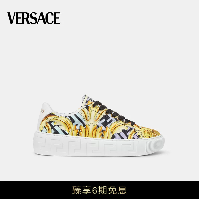[Fendace Series] Versace/Versace FENDACE GOLD BAROQUE GROCA женские туфли