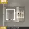 gương treo tường toàn thân Tủ gương phòng tắm thông minh treo tường riêng biệt có đèn và chống sương mù Gương trang điểm phòng tắm bằng gỗ nguyên khối có giá để đồ gương lớn Gương