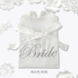 染沁 Красная пижама для невесты, шелковый банный халат, для подружки невесты, с вышивкой, делается под заказ