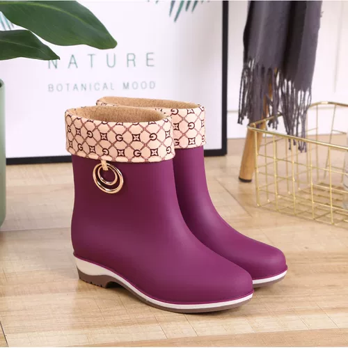 Модная обувь, нескользящие туфли, сапоги, средней длины