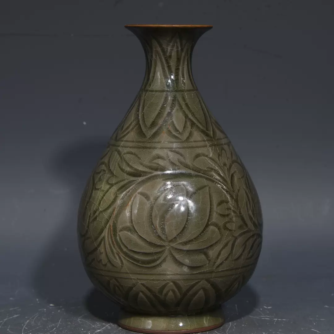 元青花鱼藻纹玉壶春瓶古董古玩古瓷器收藏-Taobao