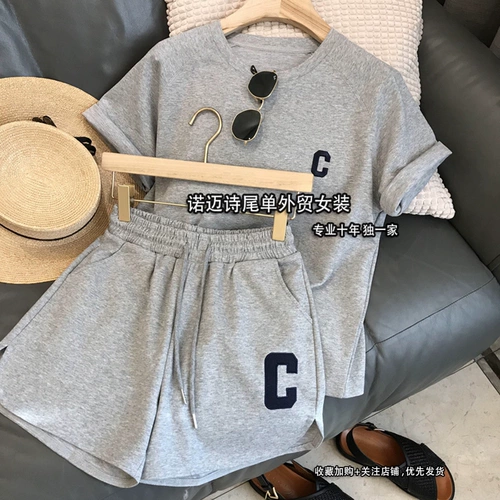 Хлопковая спортивная футболка для отдыха, комплект