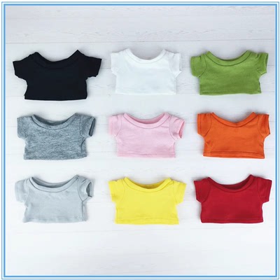 taobao agent Solid T-shirt, cotton doll, clothing, 10cm, 20cm