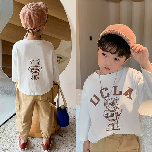 Базовый мультяшный детский лонгслив для мальчиков, детская одежда, 2020, осенний, длина миди