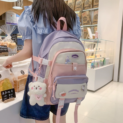 Свежий оригинальный ранец, брендовая сумка через плечо, рюкзак, для средней школы, в корейском стиле
