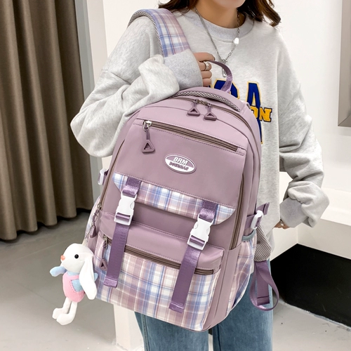 Ранец, вместительная и большая сумка через плечо, рюкзак со сниженной нагрузкой, для средней школы