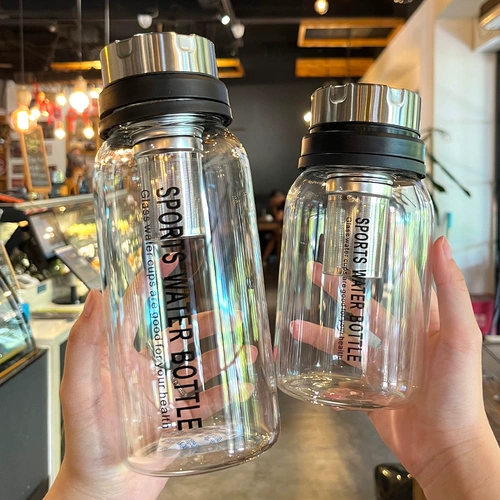 Вместительный и большой стеклянный летний чай, портативная взрывобезопасная чайная чашка, большой чайник, изысканный стиль