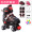 Молодёжный красный (не мигающий) комплект (доставка： шлем + защитный инструмент + рулетка + сумка)