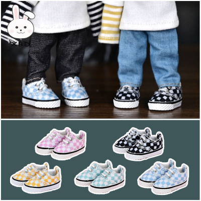 taobao agent OB11 shoes casual grid version shoe 12 points BJD GSC body ymy molly doll sports baby shoes