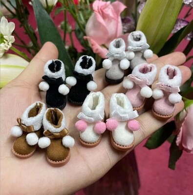 taobao agent OB11 baby shoes snow boots beautiful pig GSC12 points bjd ymy jasmine princess shoes single buckle toy shoes