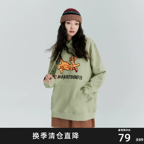 Осенний бархатный балахон, толстовка с капюшоном для влюбленных, оверсайз