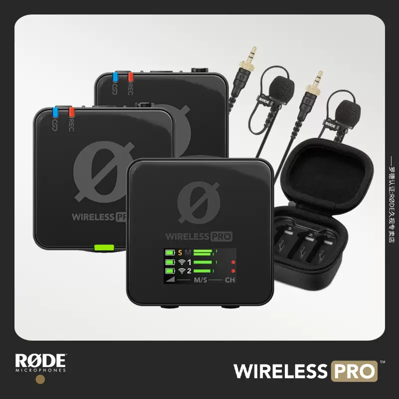 罗德RODE wireless go ii二代一拖二无线麦克风话筒直播相机手机-Taobao