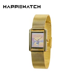 HappyWatch ART シリーズ新セーリング油絵コールドエナメル着色レトロクォーツ時計