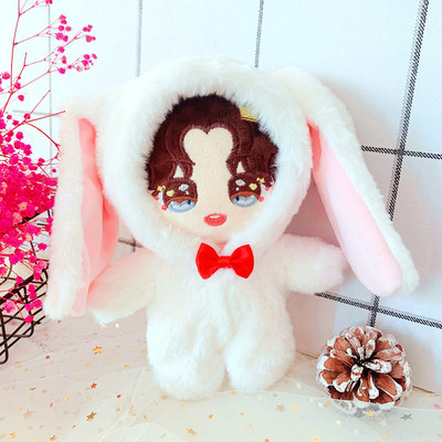taobao agent Spot 20cm doll clothing furry rabbit conjoosent 20 cm suit cloth doll love bean star doll clothing