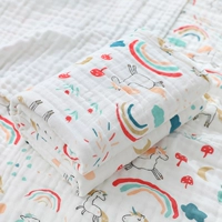 Радужный шарф, 110×110см