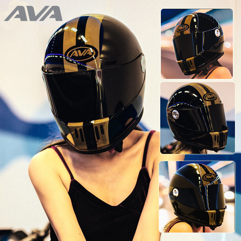 [USD 386.67] Ava Dynasty Carbon Fiber Helmet Motorcycle Full Helmet