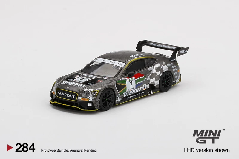 Minign 284 Bentley Continental GT3 No. 7 Racing M-Sport 1: 64 Simulation Model