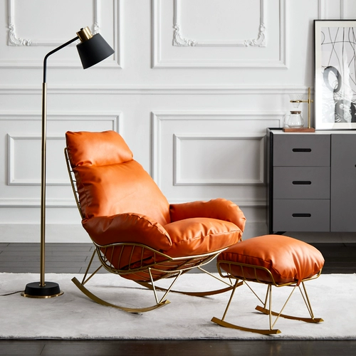 Lexinyi Light Luxury Rocging Claft Небольшое альтернативный балкон для гостиной дома повседневный ленивый стул для отдыха взрослый сеть красного рок -стул